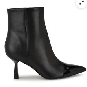 NIB Nine West Birgy Pointy Cap Toe Dress Booties Size 7.5